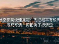 星空影院快速复写：先把概率有没有写死写清，再把例子标清楚